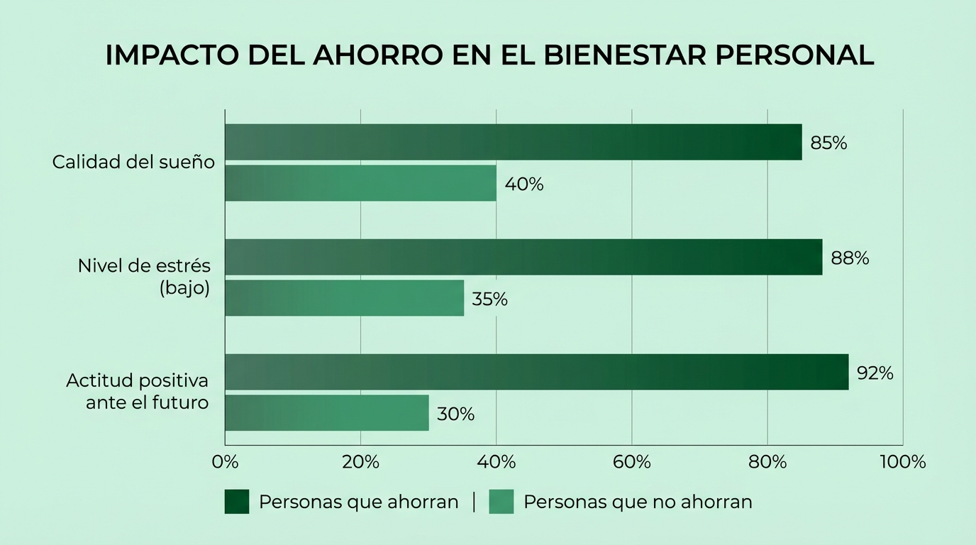 5. Ahorrar mejora tu bienestar y reduce el estrés