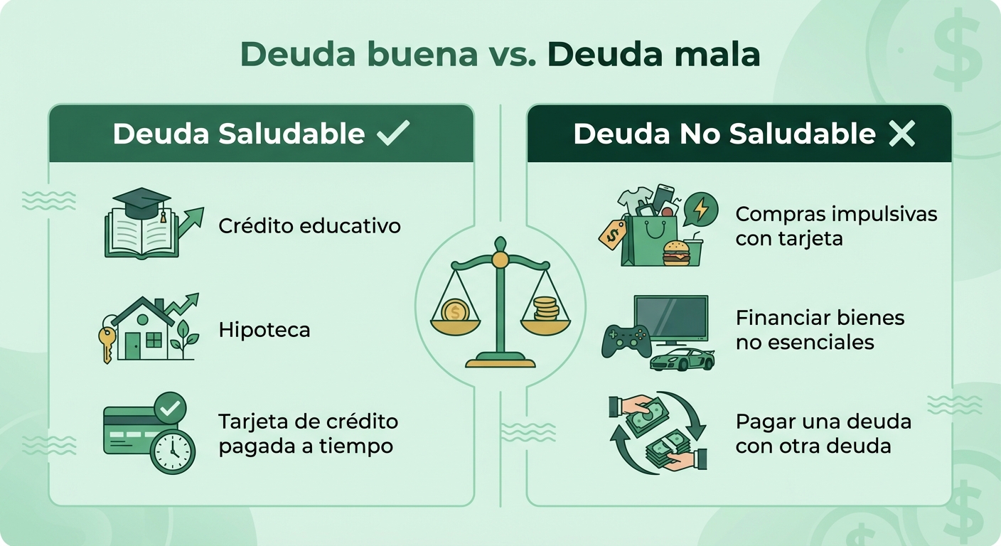 No toda deuda es igual: aprende a diferenciarlas